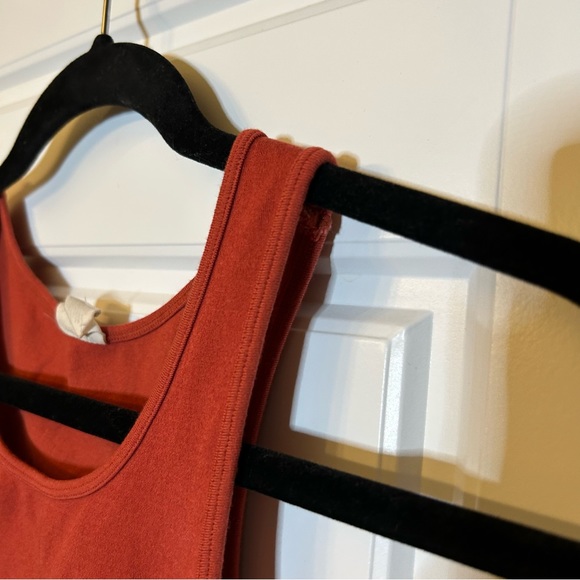 C’EST MOI RUST COLOURED CROPPED TANK TOP MADE WITH RAYON FROM BAMBOO ONE SIZE - Picture 5 of 16